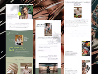 Personal coach website