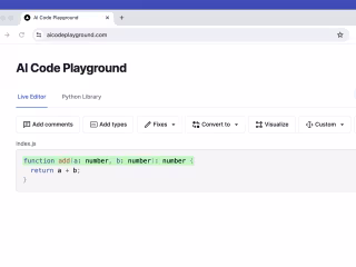 AI Code Playground