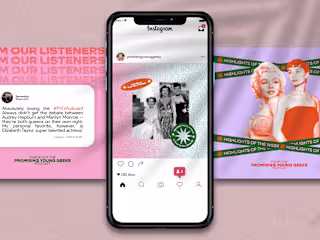Social Media Design for "Promising Young Geeks" Podcast