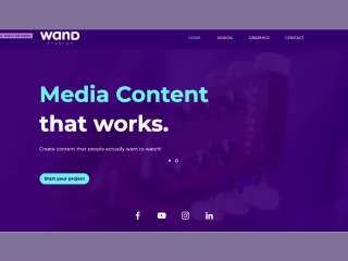 Website development for Wand Studios