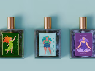 Illustration for perfume collection