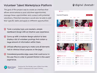 Volunteer Talent Marketplace Platform - Figma