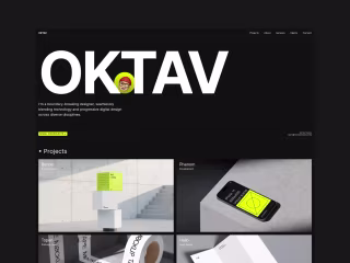 Oktav - Creative Portfolio Template