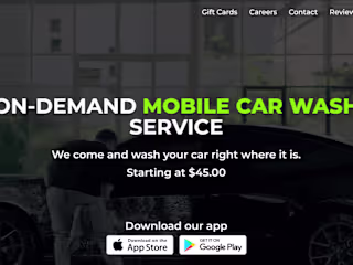 Flutter Mobile App for car wash on demand company