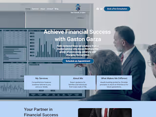 God, Growth, & Gains Financial Services Website Design