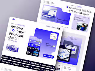 Ease-Financial Firm Landing Page Design ✧Figma✧