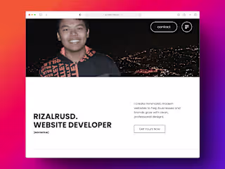 Minimalist Portfolio and Service Showcase