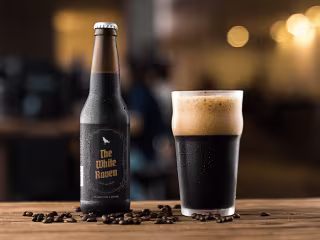 The White Raven - Beer Bottle Packaging