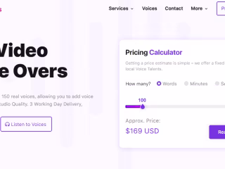 Vidvoices Jingles - Website design & development