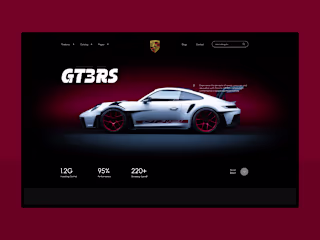 Porsche GT3RS Landing Page Concept