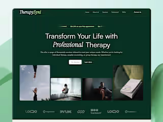 Therapy Website Landing Page Design & Development in Framer
