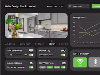 Home Dashboard Desktop Prototype