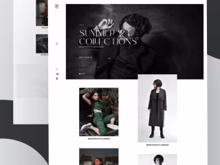 Masimmo Dutti UI Product landing page