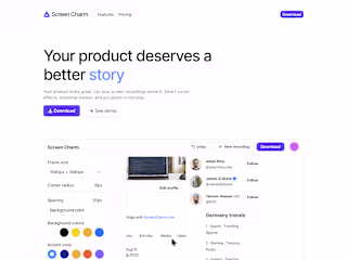 Screen Charm Website Redesign