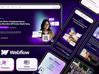 UX Design, Webflow Development and Asset Creation