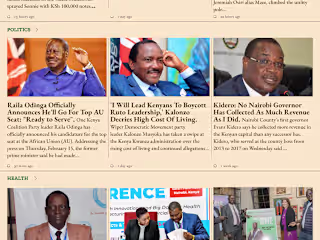 News web app redesign