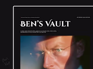 Ben's Vault: Digital Asset Portfolio Landing Page