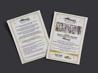 Event Invite - Henry's Society 