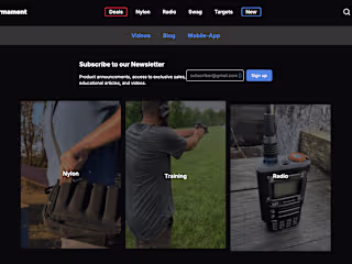 Purposeful Armament Ecommerce Website