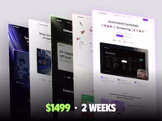 Framer Landing Page Projects - $1500 | 2 Weeks