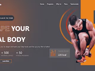 The Fit Club Gym Website