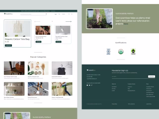 E-commerce Website for Sustainable Products