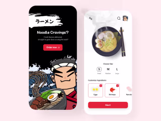 Japan Food Ramen Mobile App
