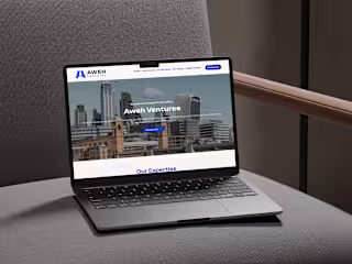 Aweh Ventures Landing Page | Wix Studio