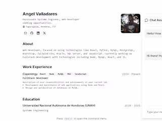 Angel Valladares - Resume