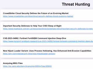 Automated Cybersecurity Report
Aggregator and Notifier