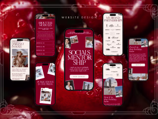 Personal website for influencer and her online course