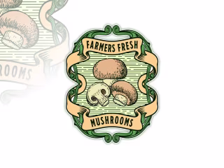 Farmers Fresh Mushrooms Logo Proposal :: Behance