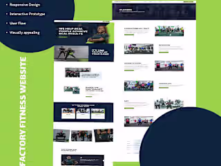 FITNESS FACTORY WEBSITE :: Behance