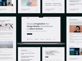 Create Portfolio Landing Page Design