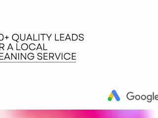 300+ Quality Leads for a Local Cleaning Service