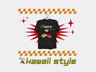 "KAWAII" Japanese inspired Shushi t-shirt Design!