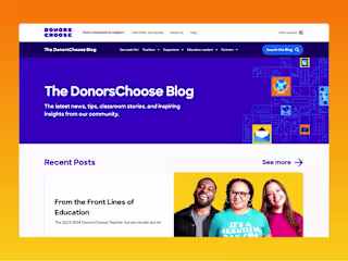 DonorsChoose Blog - Webflow Development