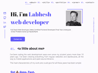 Developer's Portfolio
