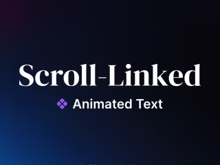 Scroll Sync text Animation - Framer