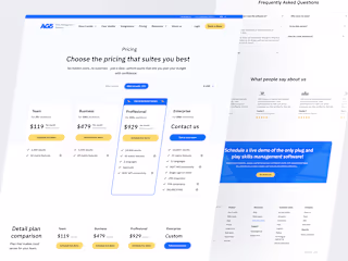 AG5 - Pricing Page Website Design