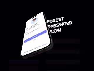 Seamless Forget Password Flow Design