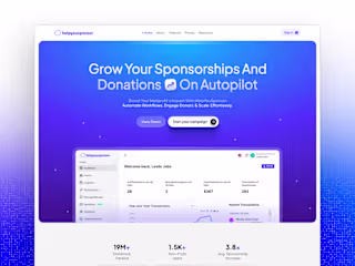 Helpyoursponsor (Redesign + Framer Dev)