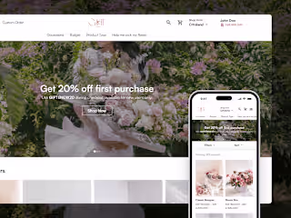 Redesigned Gifte Florist: An E-Commerce Platform to Shop Flowers