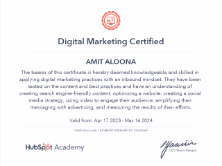 DIGITAL MARKETING CERTIFIED AND SEO EXPERT