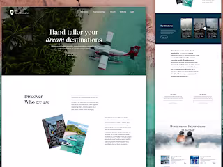 Travel Destination Website :: Behance