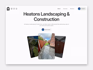 Heatons Landscaping - Framer Construction Website