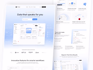 Landing Page for an AI-Powered Research Dashboard