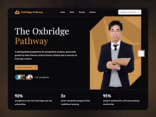 Landing Page – Oxbridge Pathway