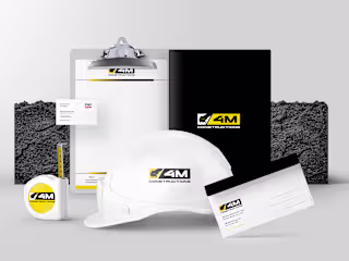 Brand Identity Design for 4M Constructions Ltd