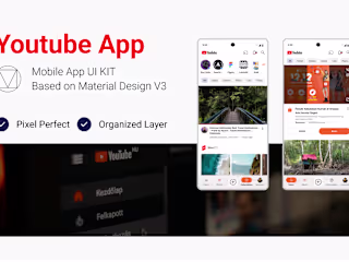 YouTube App UI/UX Design Based on Material Design 3